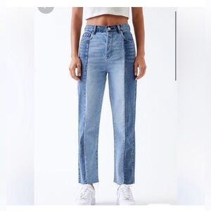 PacSun High Rise Two-Tone Blue Jeans